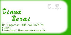 diana merai business card